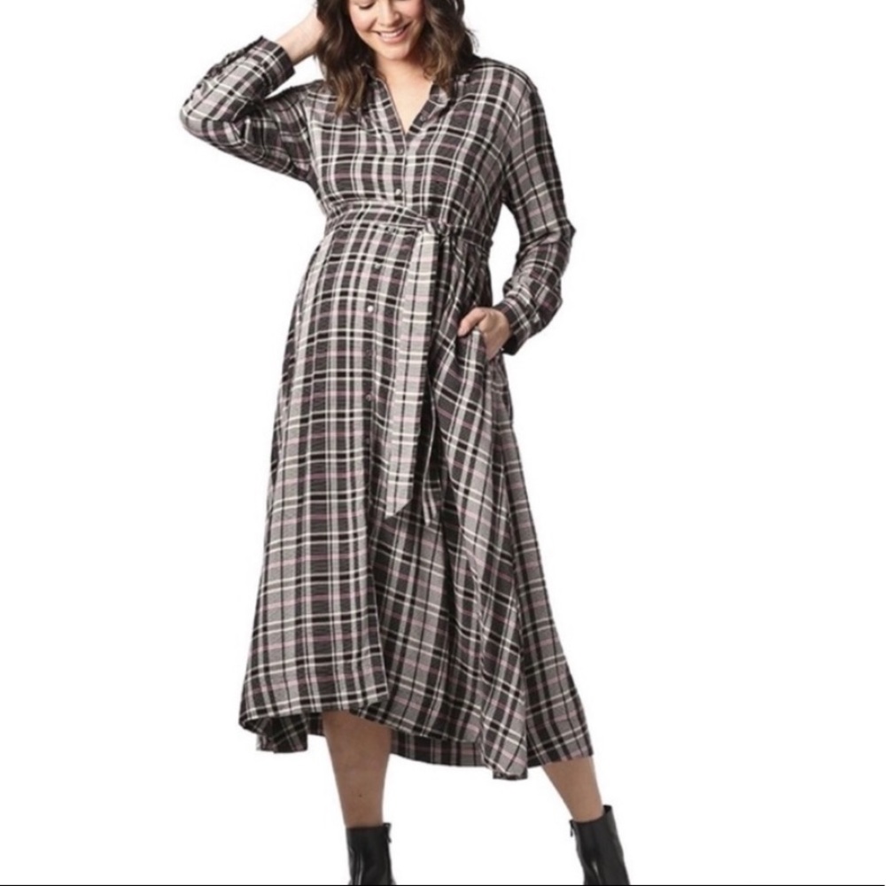 Hatch Maternity or Non Maternity Button Down Dress